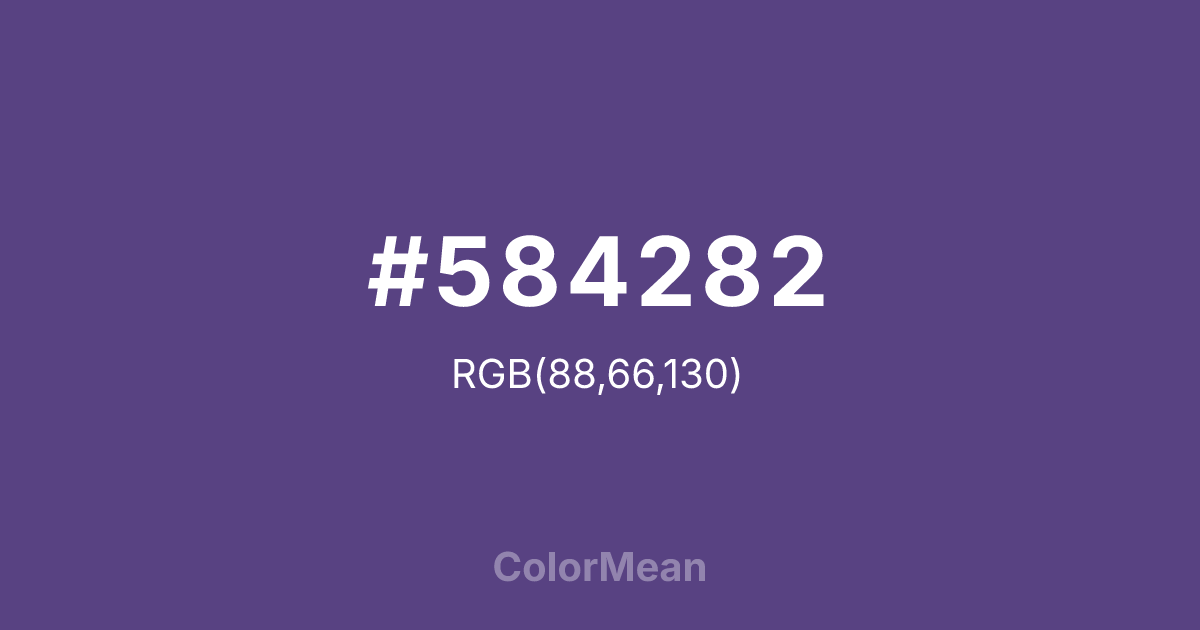 #584282 color swatch