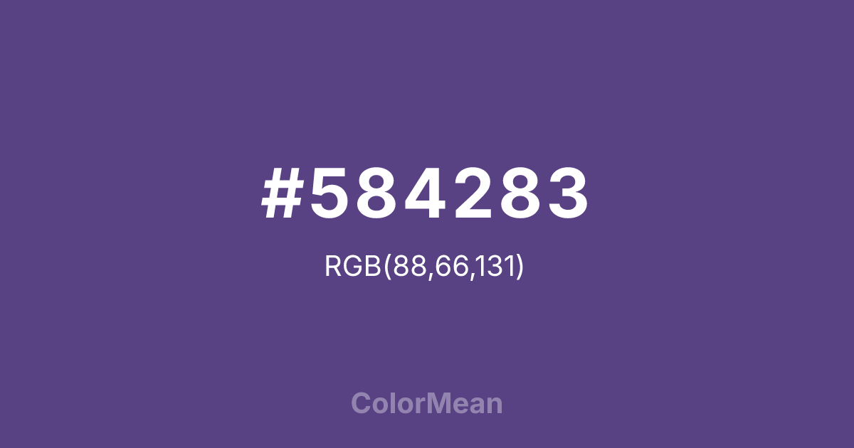 #584283 color swatch