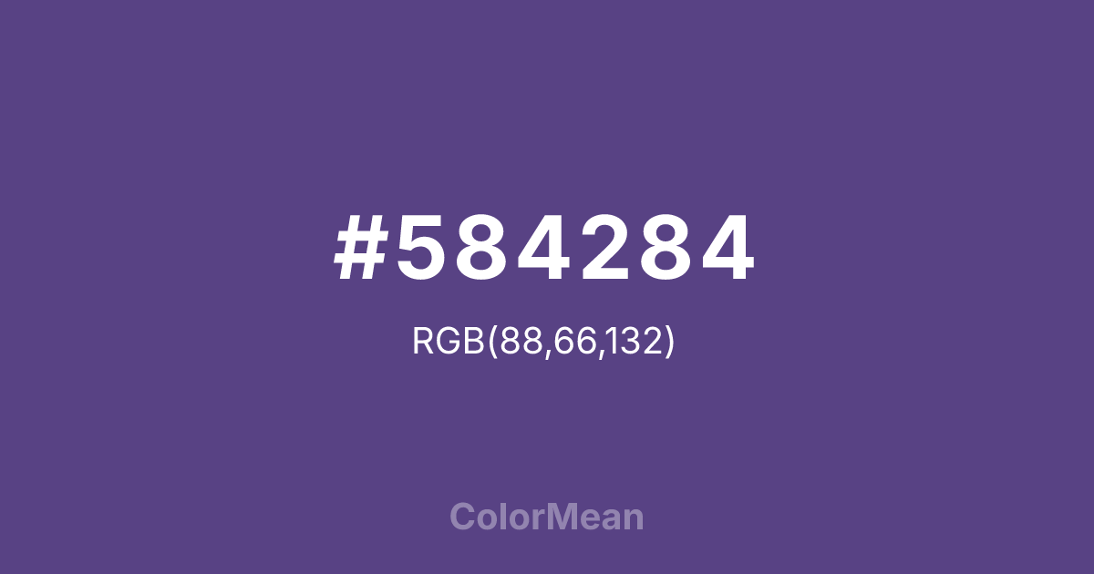 #584284 color swatch