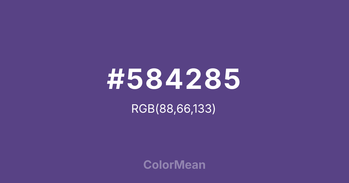 #584285 color swatch