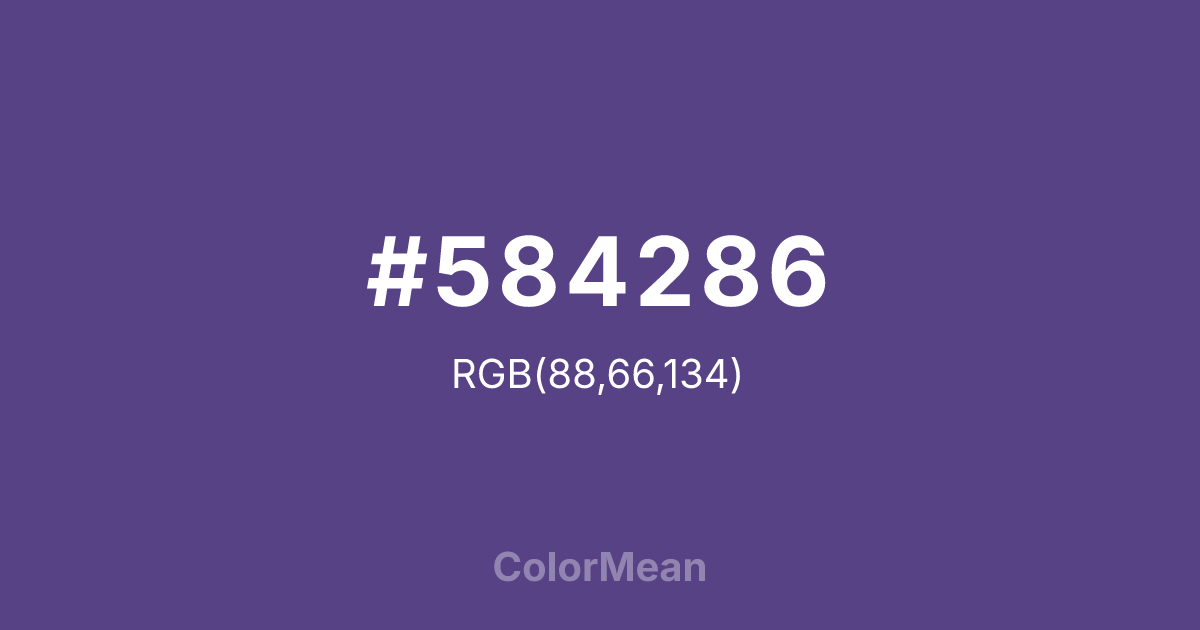 #584286 color swatch