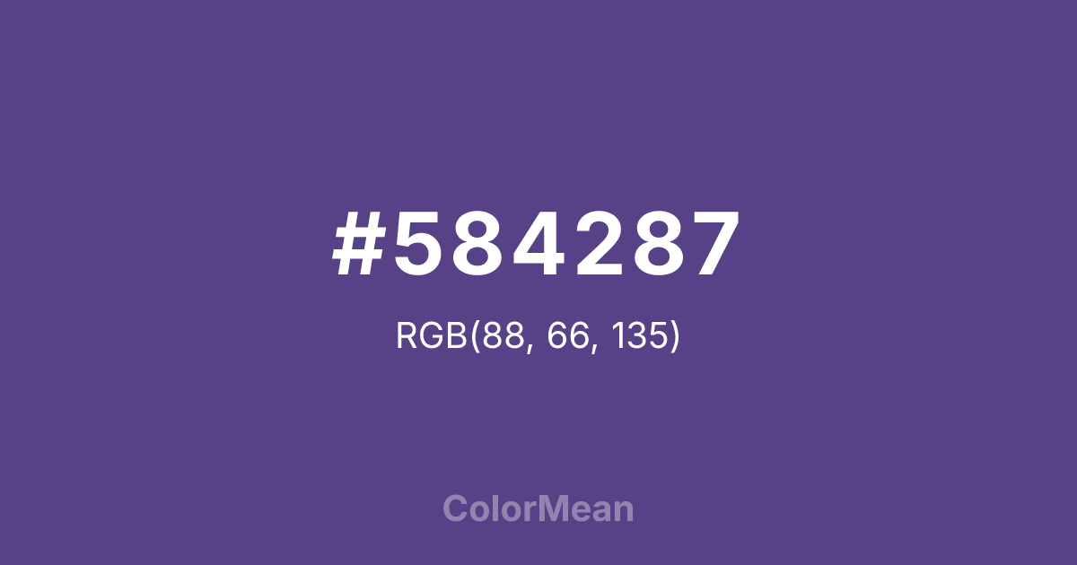 #584287 color swatch