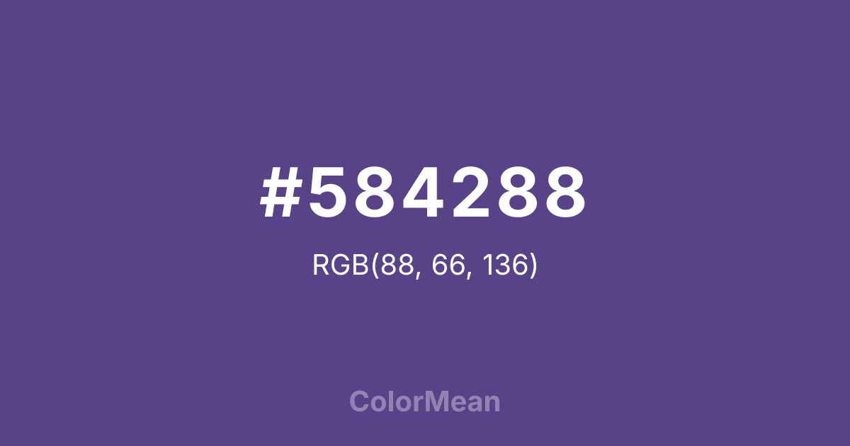 #584288 color swatch