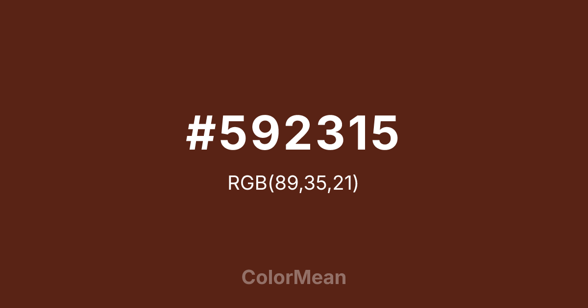 #592315 color swatch