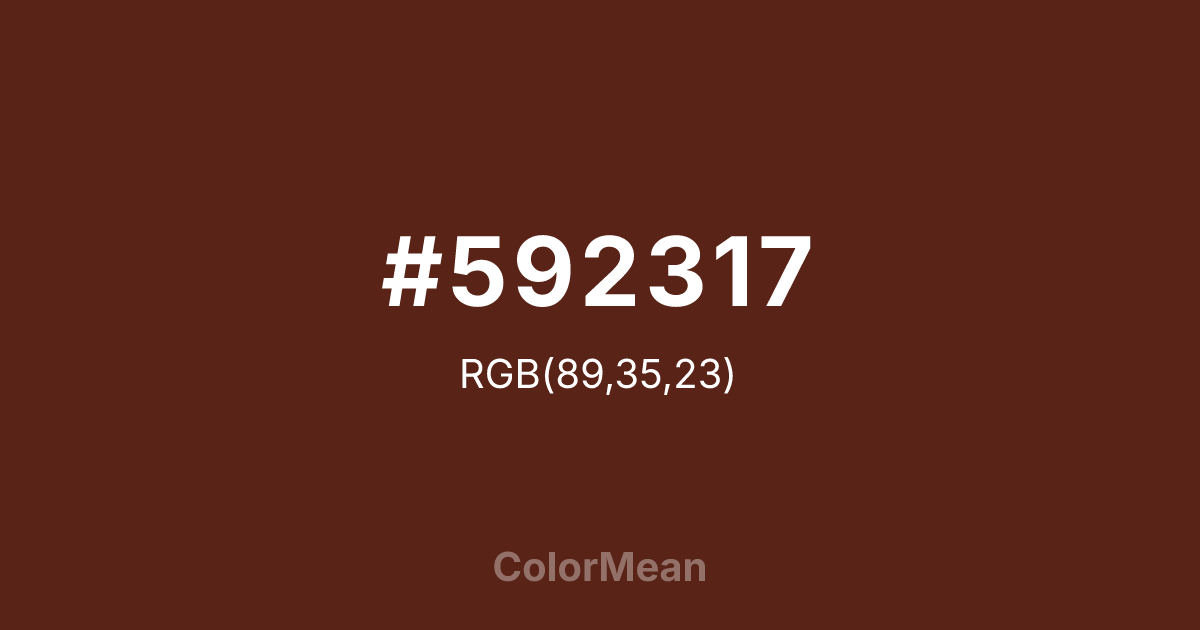#592317 color swatch
