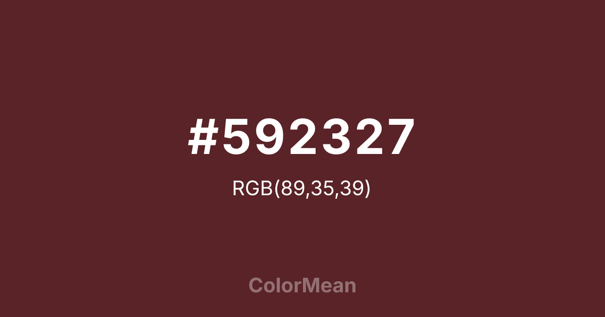 #592327 color swatch