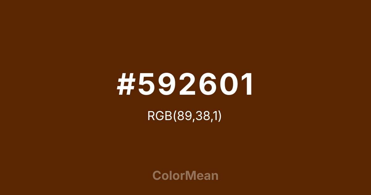#592601 color swatch