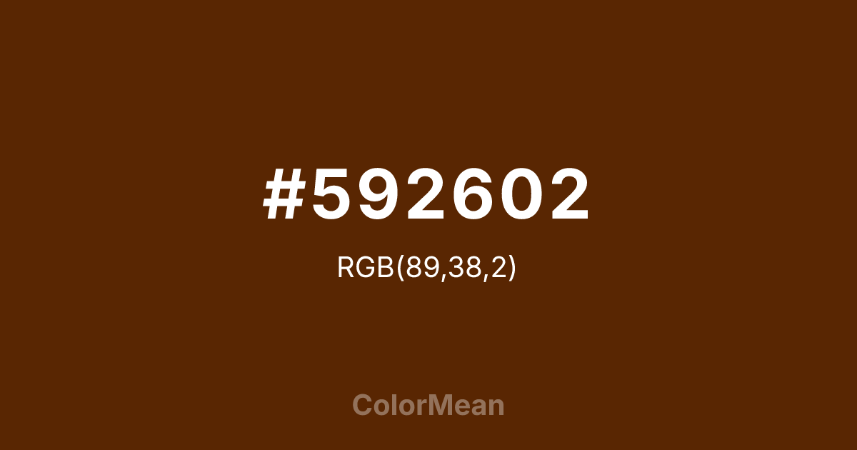 #592602 color swatch