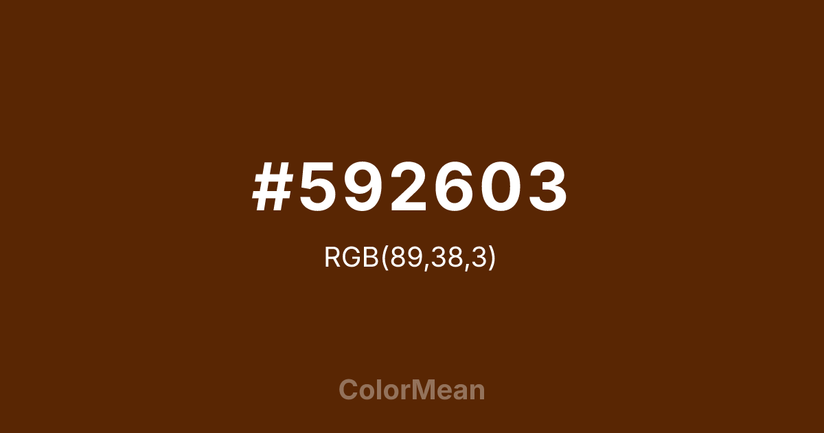 #592603 color swatch