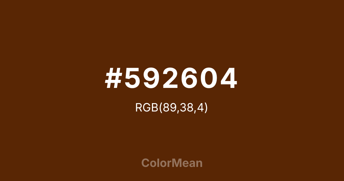 #592604 color swatch