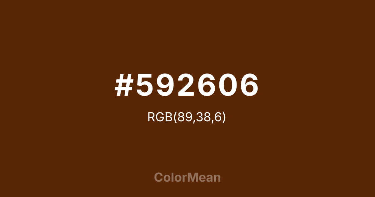 #592606 color swatch
