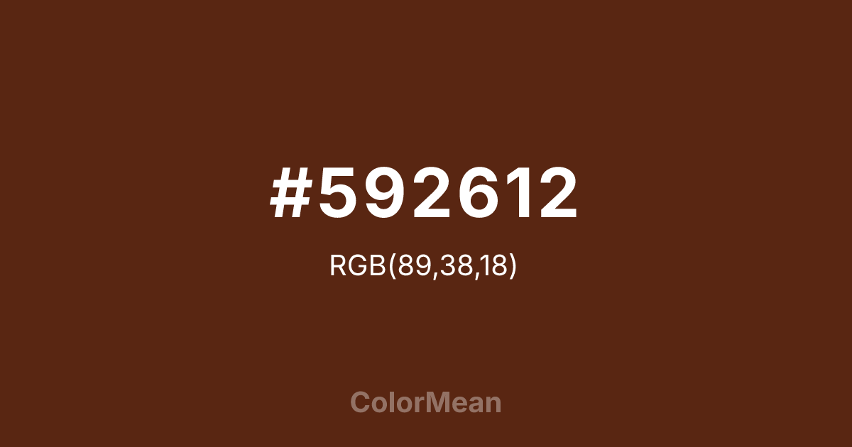#592612 color swatch