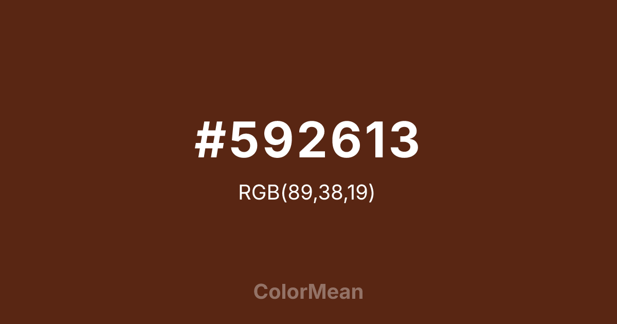 #592613 color swatch