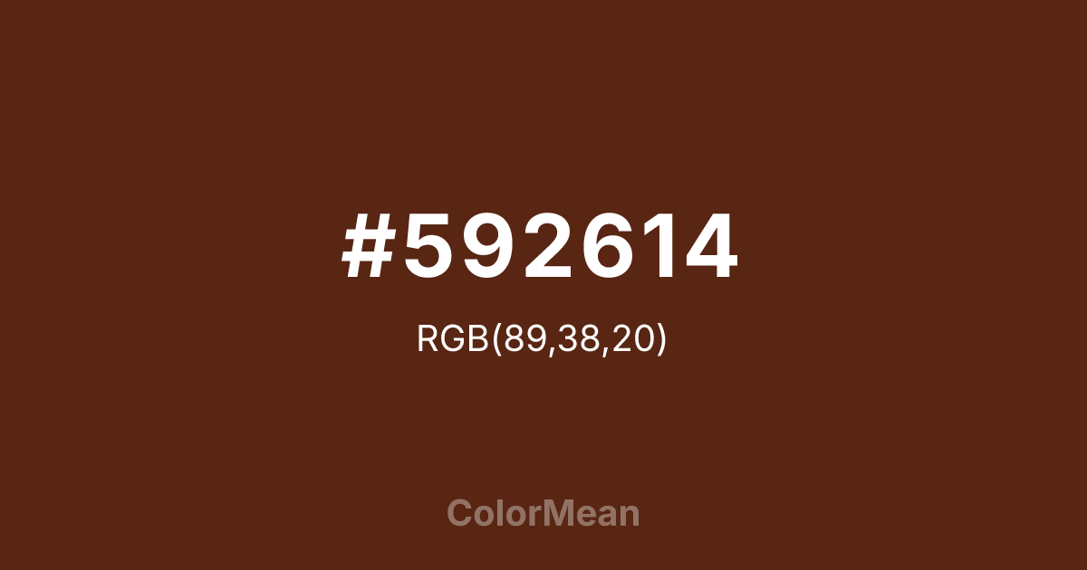 #592614 color swatch