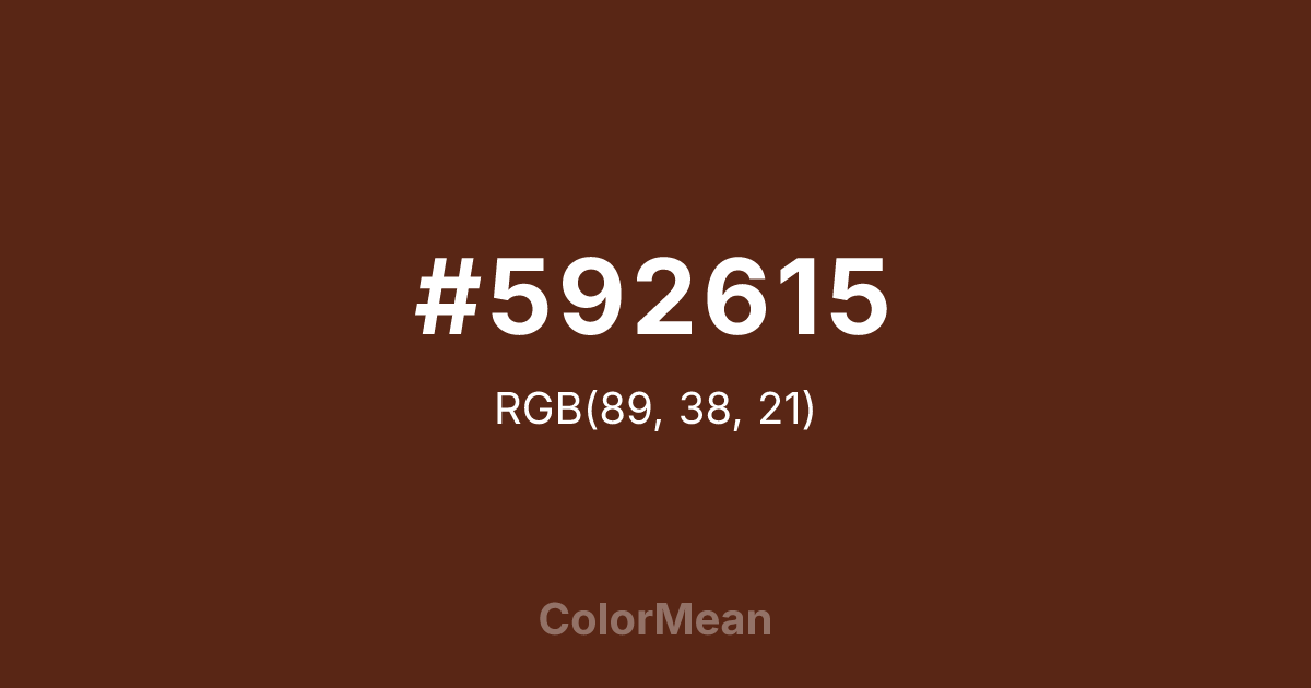#592615 color swatch