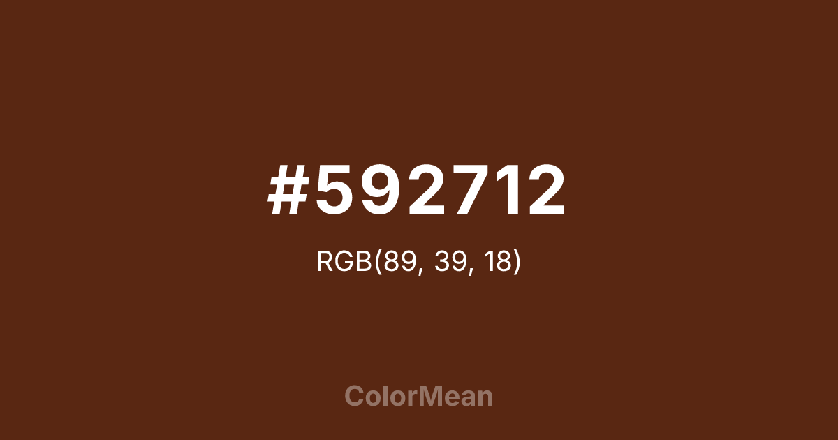 #592712 color swatch