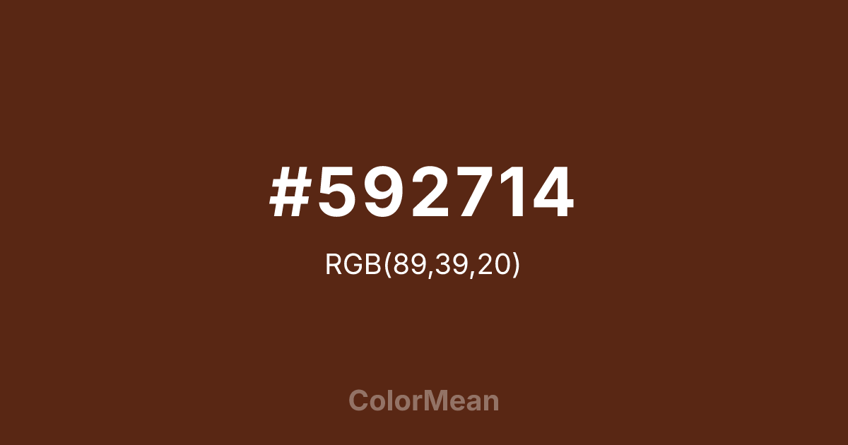 #592714 color swatch