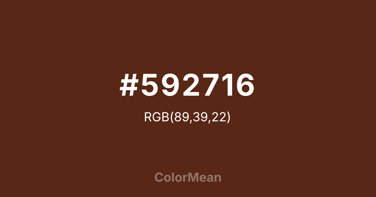 #592716 color swatch