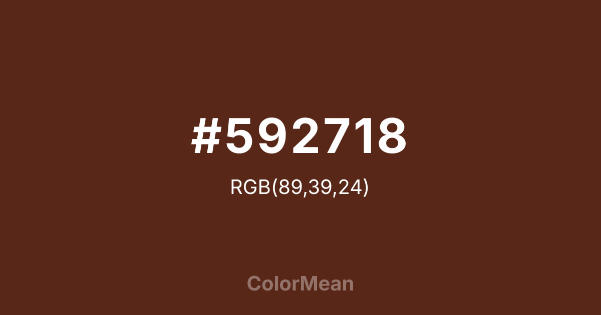 #592718 color swatch