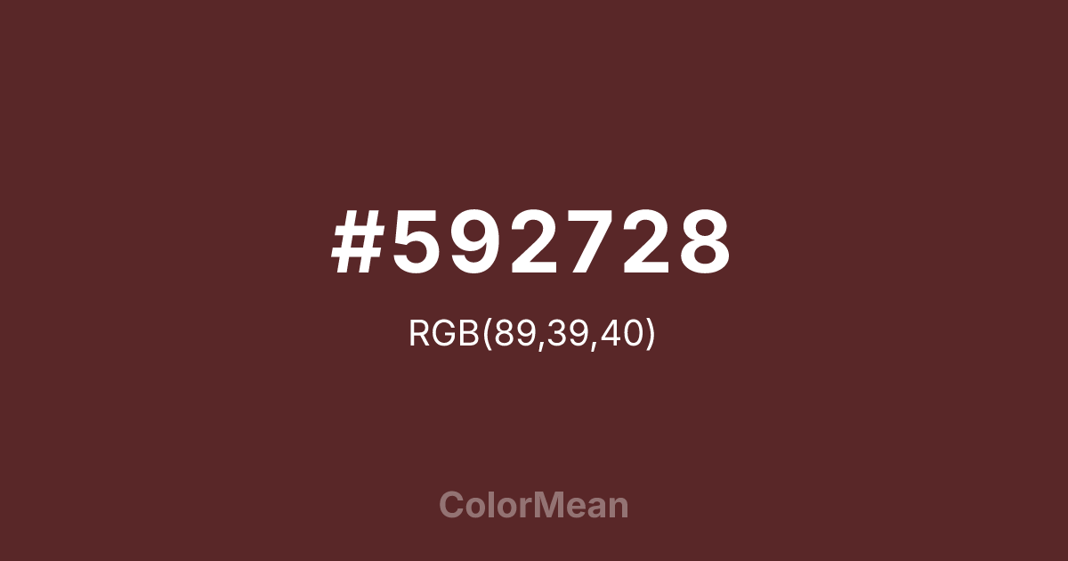 #592728 color swatch