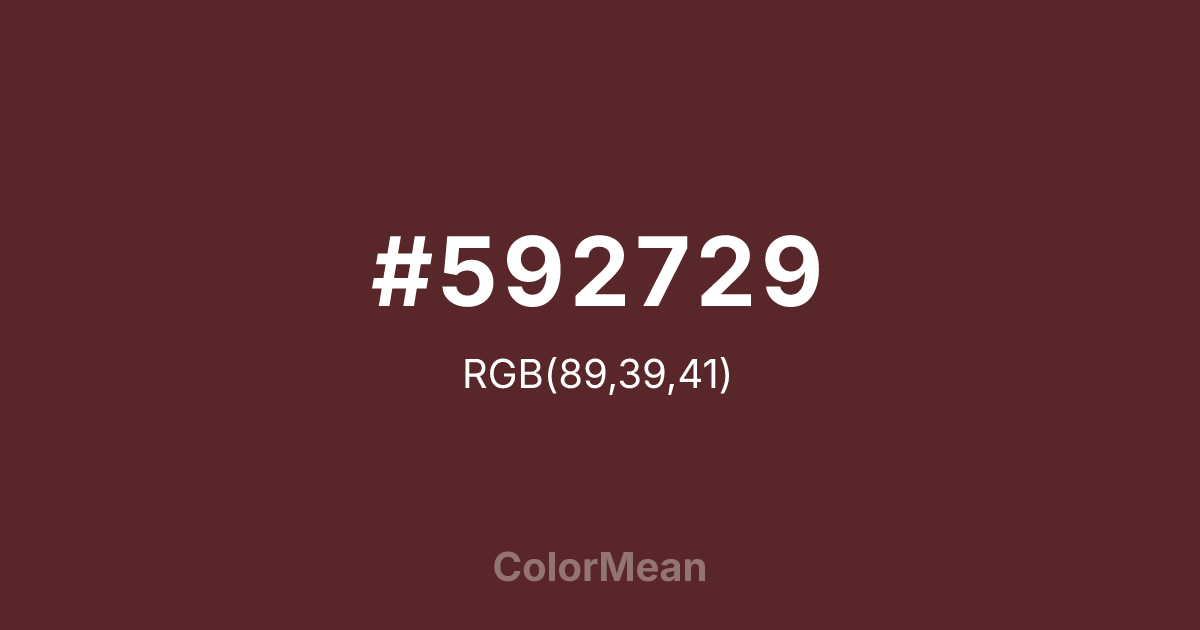 #592729 color swatch