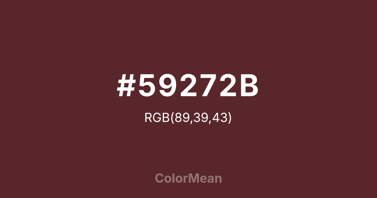 #59272B color swatch