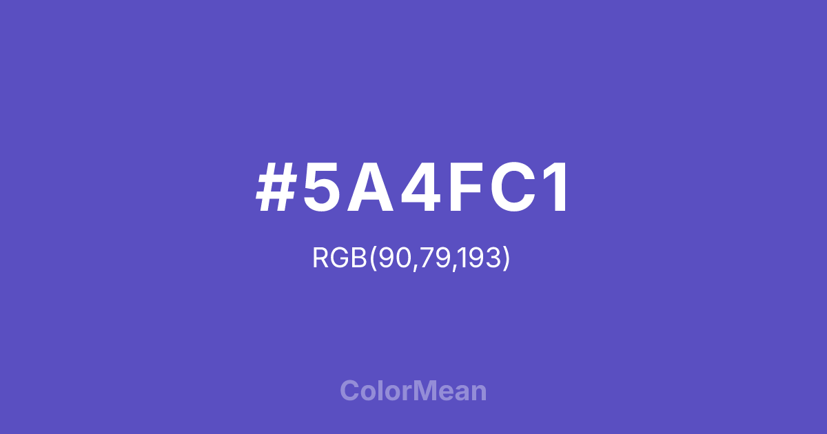 #5A4FC1 color swatch