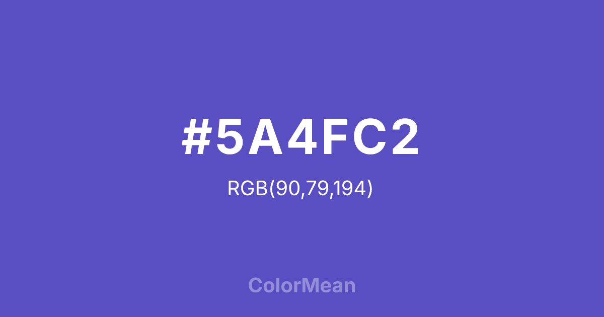 #5A4FC2 color swatch