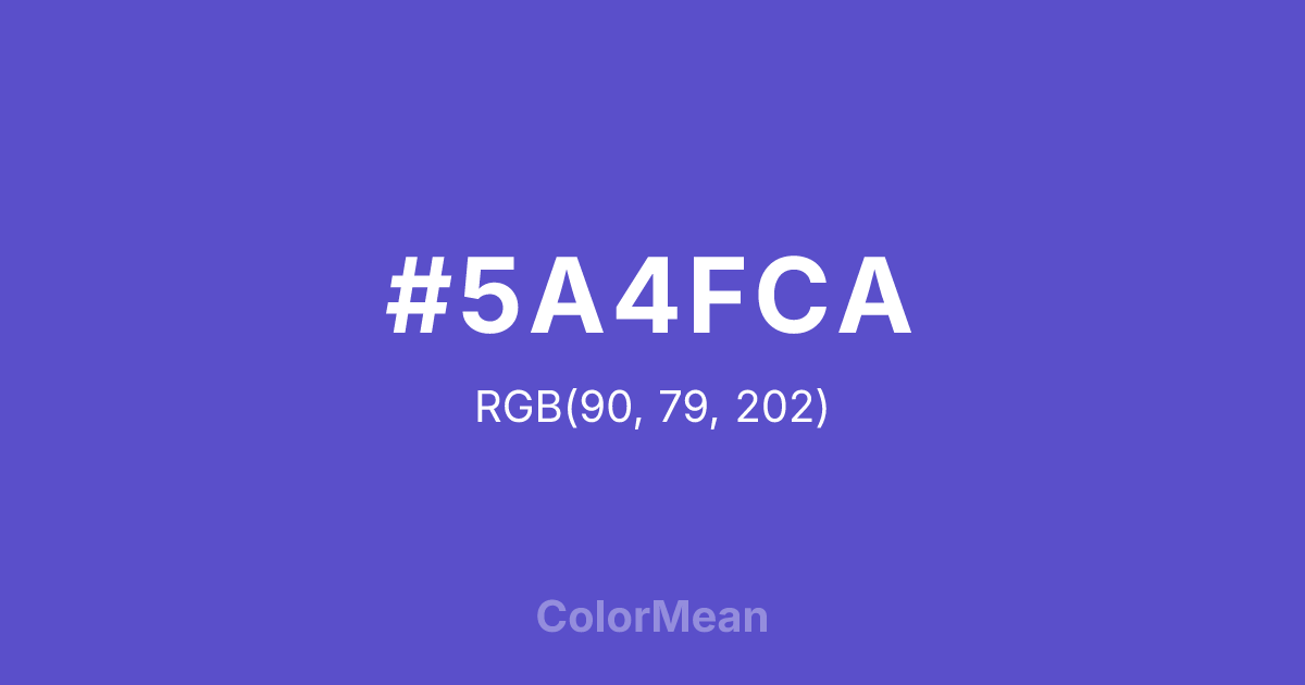 #5A4FCA color swatch