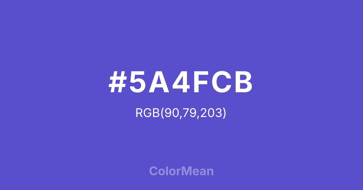 #5A4FCB color swatch