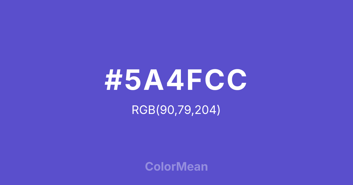 #5A4FCC color swatch