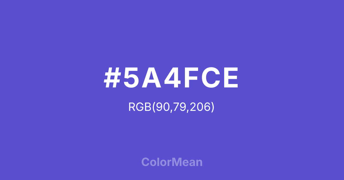 #5A4FCE color swatch
