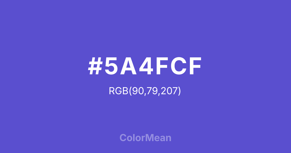 #5A4FCF color swatch