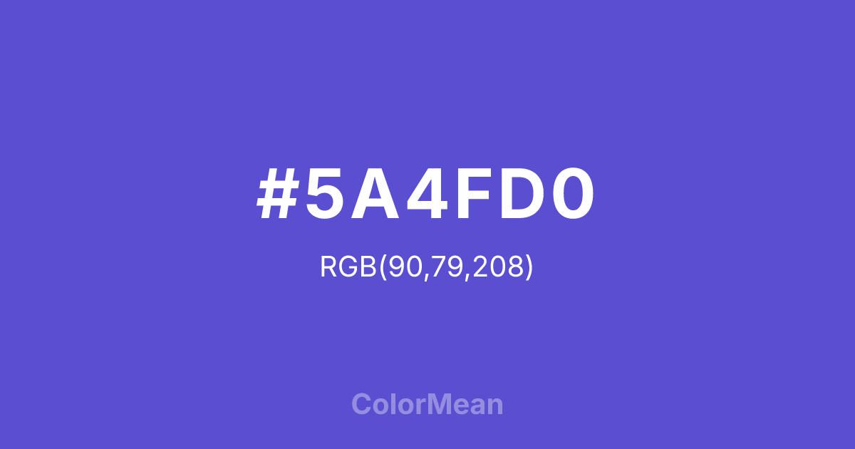 #5A4FD0 color swatch