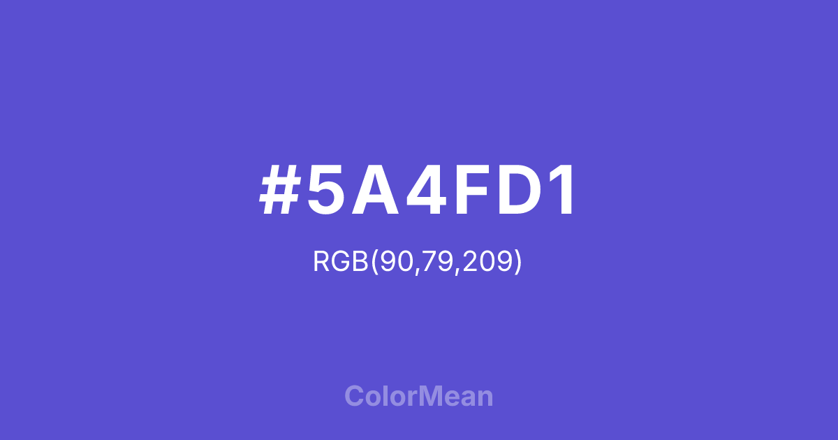 #5A4FD1 color swatch