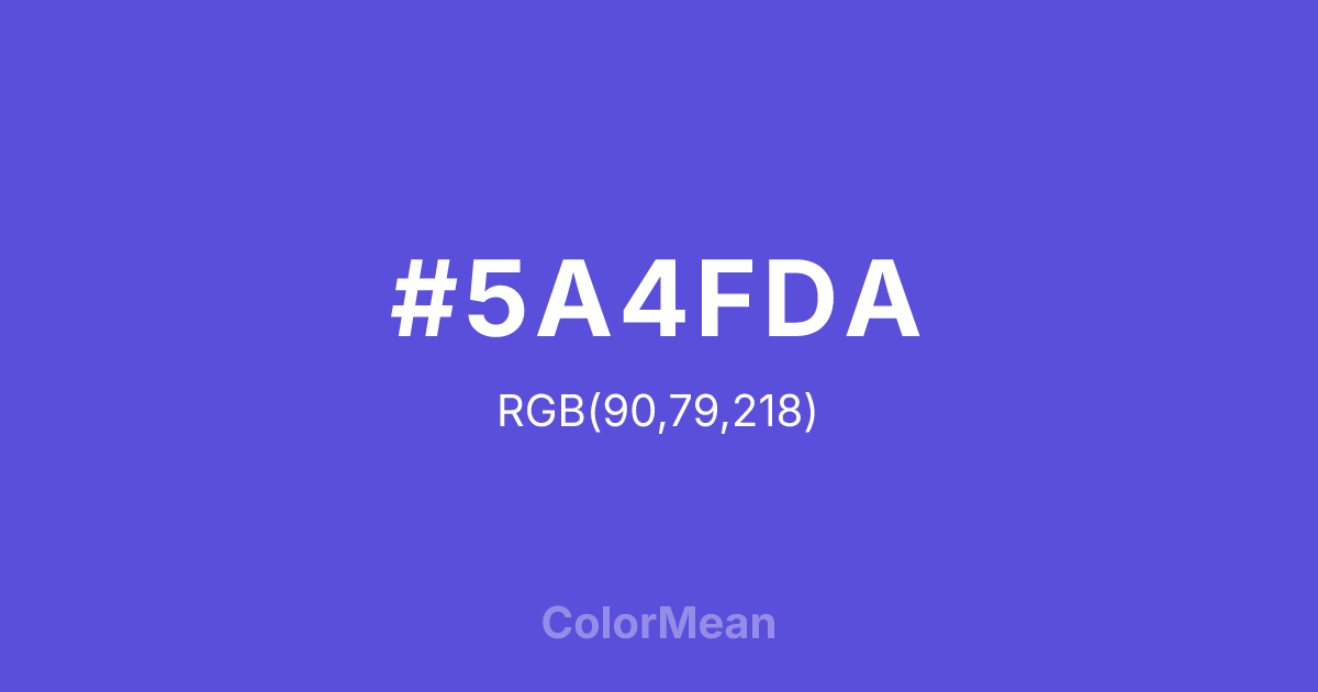 #5A4FDA color swatch