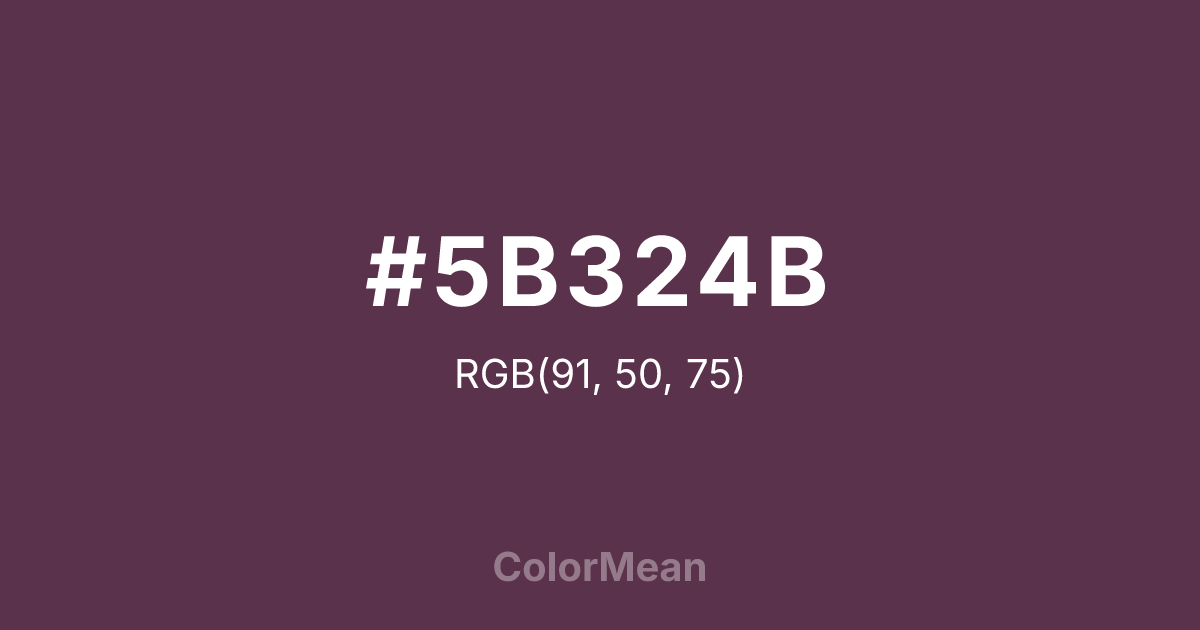 #5B324B color swatch