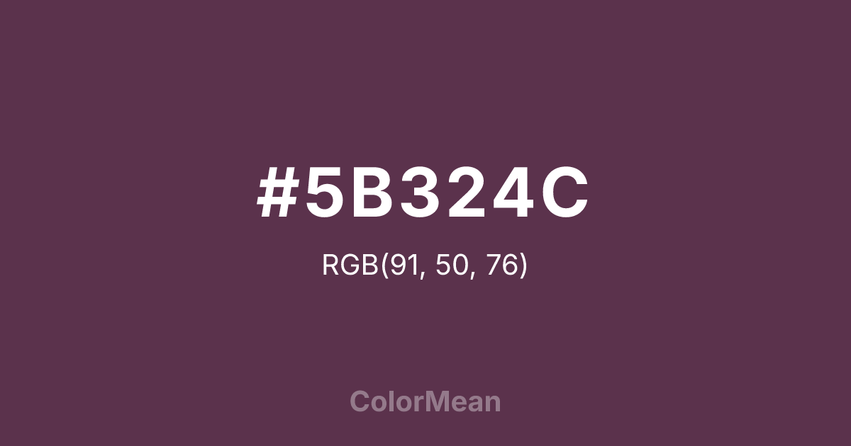 #5B324C color swatch