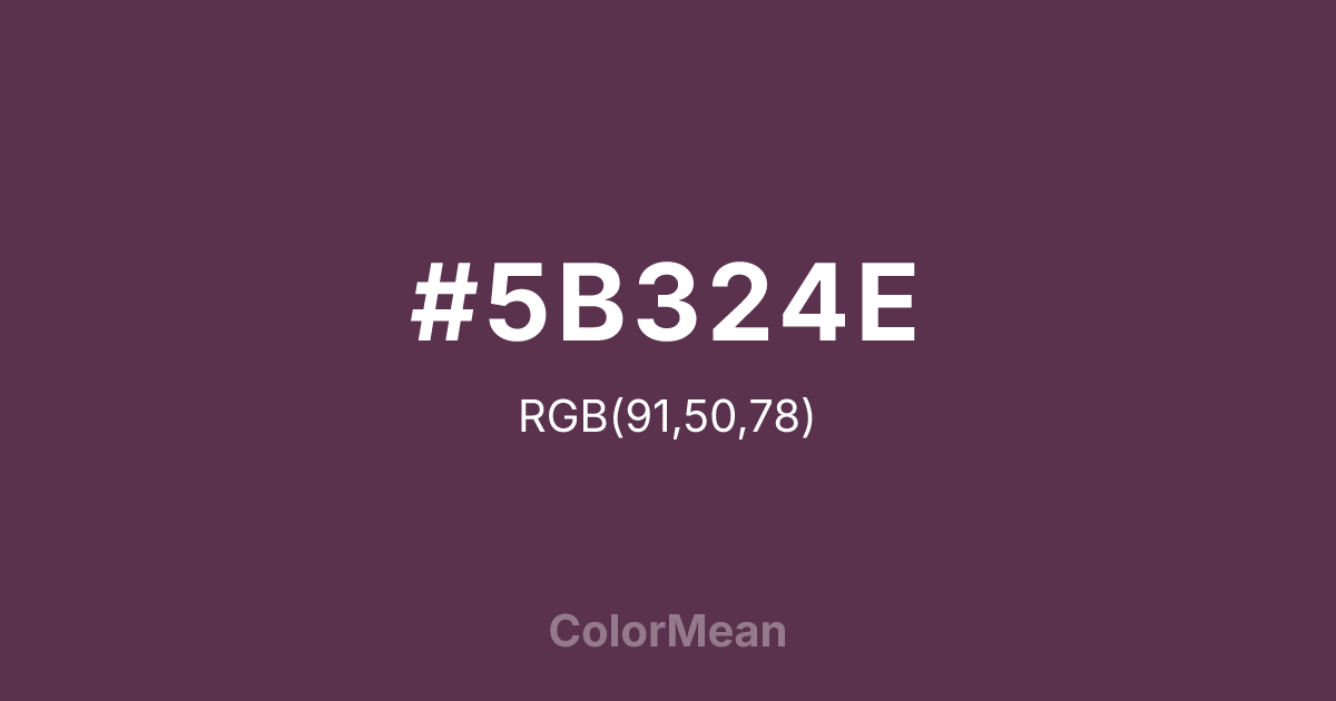 #5B324E color swatch