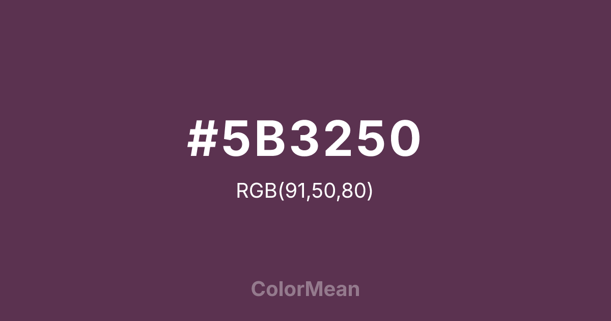 #5B3250 color swatch