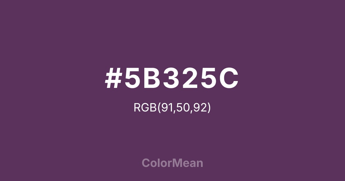 #5B325C color swatch