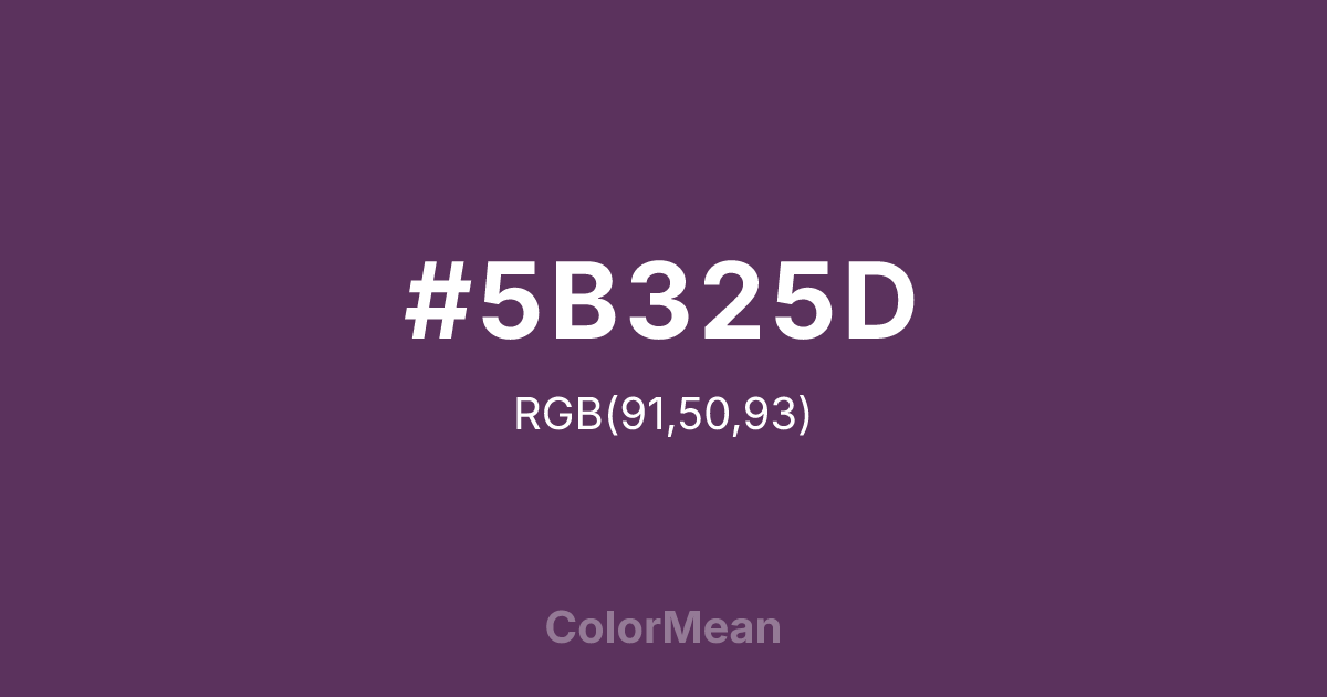 #5B325D color swatch