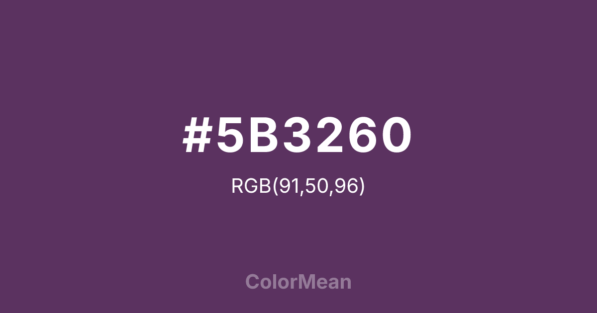 #5B3260 color swatch