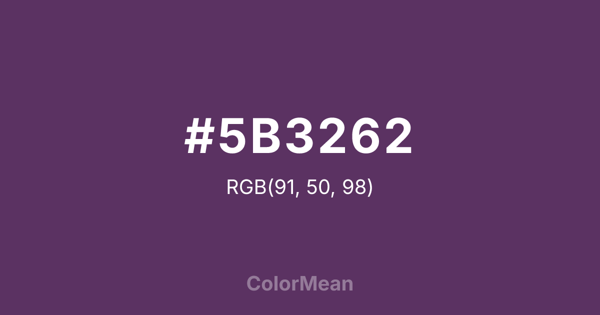 #5B3262 color swatch