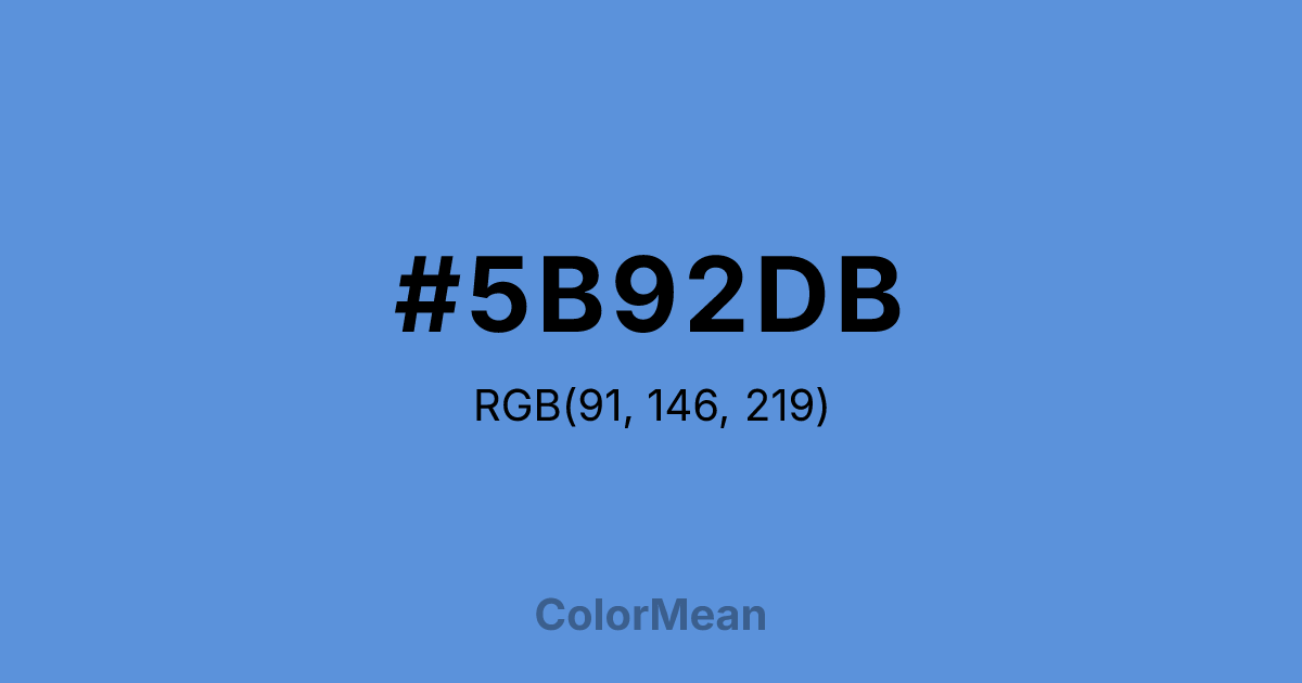 #5B92DB color swatch