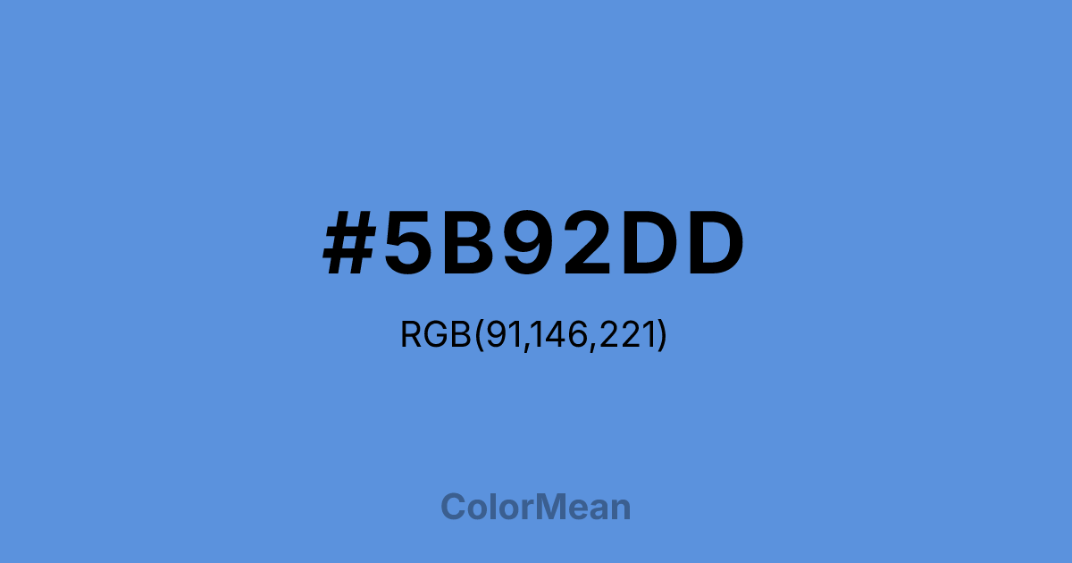 #5B92DD color swatch