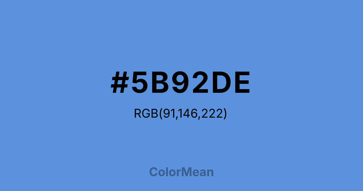 #5B92DE color swatch