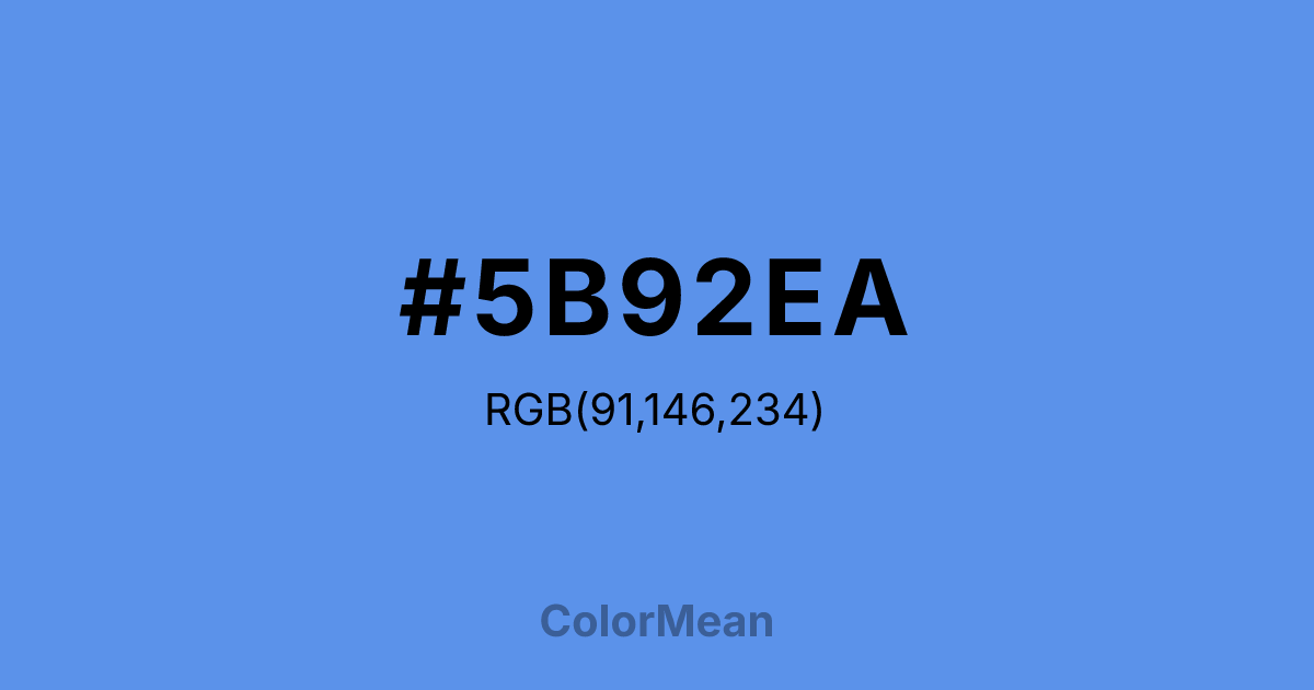 #5B92EA color swatch