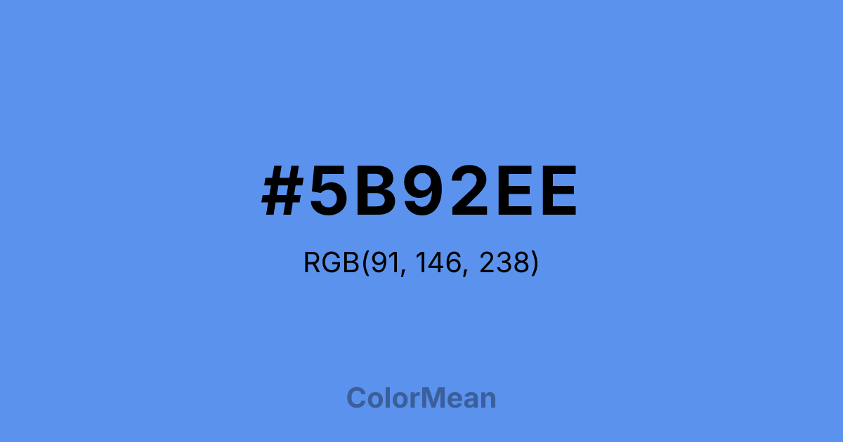 #5B92EE color swatch