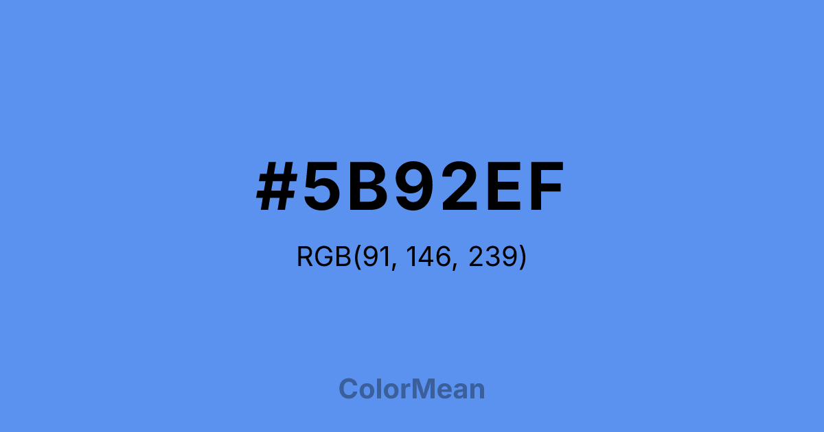 #5B92EF color swatch